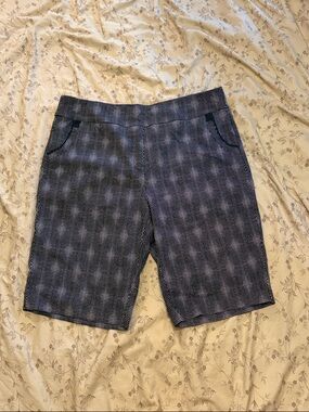 EP Pro Black and White Dot Micro-Pattern Golf Shorts